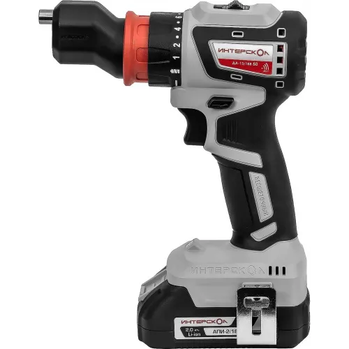 Дрель-шуруповерт Интерскол ДА-13/18В 50 аккум. патрон:быстрозажимной (кейс в комплекте) (776.2.2.79)