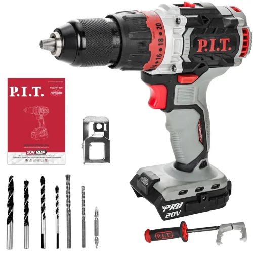 Дрель-шуруповерт P.I.T. PSB20H-13C аккум. патрон:быстрозажимной