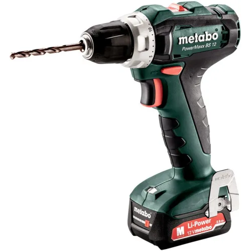 Дрель-шуруповерт Metabo PowerMaxx BS 12 аккум. патрон:быстрозажимной (кейс в комплекте) (601036500)