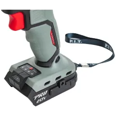 Гайковерт P.I.T. PIW20H-300B аккум. патрон:квад.1/2"