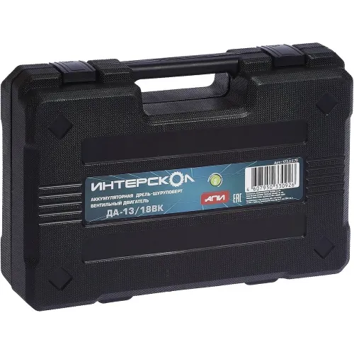 Дрель-шуруповерт Интерскол ДА-13/18ВК 45 без АКБ и ЗУ аккум. патрон:быстрозажимной (кейс в комплекте) (575.0.0.70)
