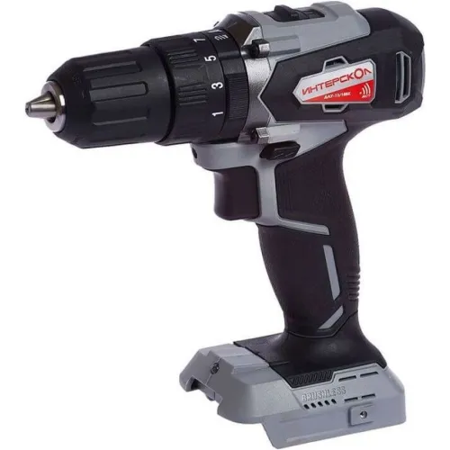 Дрель-шуруповерт Интерскол ДАУ-13/18ВК без АКБ и ЗУ аккум. патрон:быстрозажимной (кейс в комплекте) (573.0.0.70)