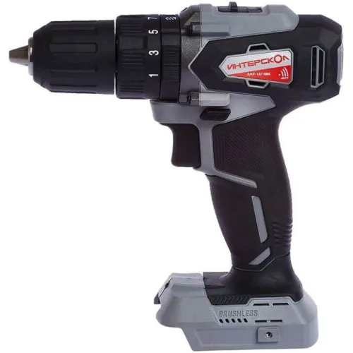 Дрель-шуруповерт Интерскол ДАУ-13/18ВК без АКБ и ЗУ аккум. патрон:быстрозажимной (кейс в комплекте) (573.0.0.70)