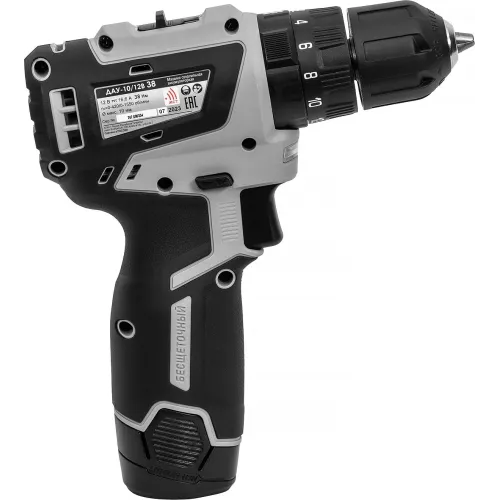 Дрель-шуруповерт Интерскол ДАУ-10/12В аккум. патрон:быстрозажимной (кейс в комплекте) (767.2.2.45)