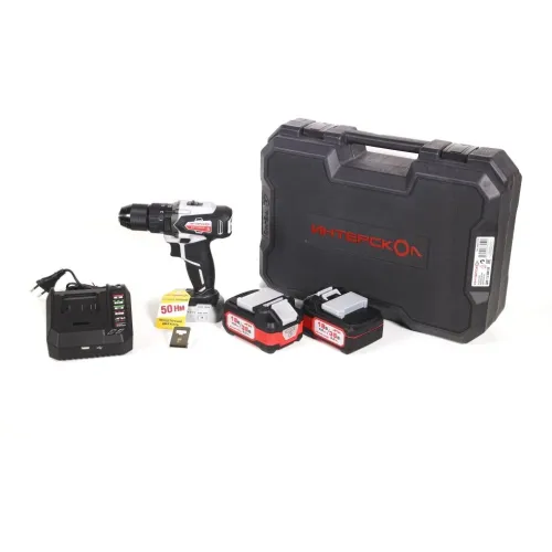 Дрель-шуруповерт Интерскол ДАУ-13/36В 50 аккум. патрон:быстрозажимной (кейс в комплекте) (850.2.2.70)