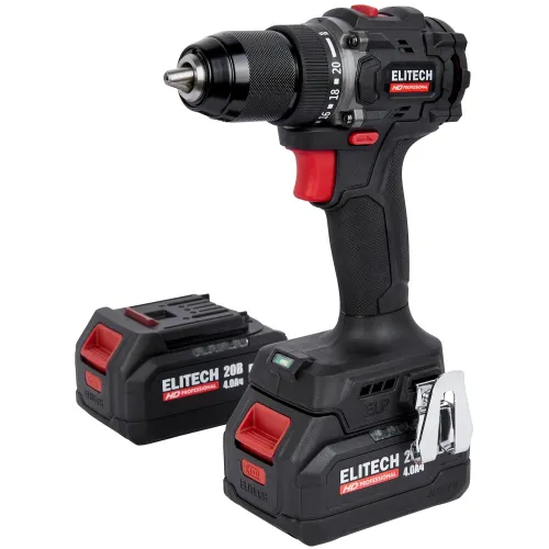 Дрель-шуруповерт Elitech CD 20SL2 (E2201.040.02) 80Вт аккум. патрон:быстрозажимной (кейс в комплекте) (205718)