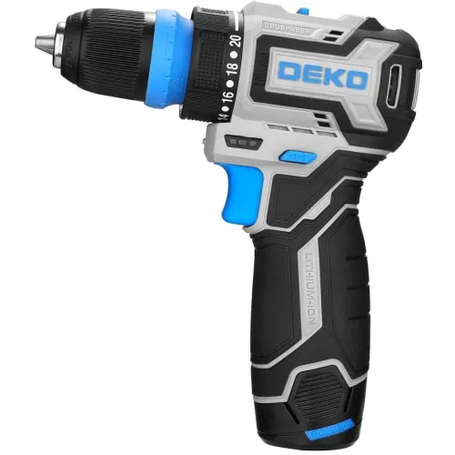 Дрель-шуруповерт Deko Loner 12V Pro аккум. патрон:быстрозажимной (кейс в комплекте) (085-1121)