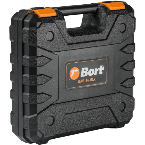 Дрель-шуруповерт Bort BAB-16-BLK аккум. патрон:быстрозажимной (кейс в комплекте) (93414868)