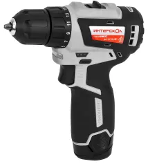 Дрель-шуруповерт Интерскол ДА-10/12В 38 аккум. патрон:быстрозажимной (кейс в комплекте) (757.2.2.46)