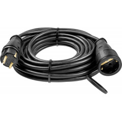 Удлинитель силовой Зубр 55017-30 3x2.5кв.мм 1розет. 30м КГ 16A без катушки черный