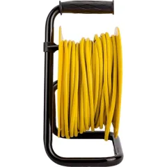 Удлинитель силовой IEK Industrial (WKP14-10-04-30) 1кв.мм 4розет. 30м ПВС 10A катушка желтый