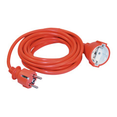 Удлинитель силовой IEK УШ-01РВ (WUP10-20-K09-N) 3x1.0кв.мм 1розет. 20м ПВС 10A без катушки оранжевый