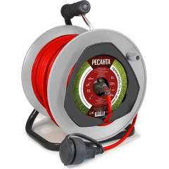 Удлинитель силовой Ресанта СУ-2х1-30/2ВР (61/118/11) 2x1.0кв.мм 4розет. 40м ПВС катушка оранжевый