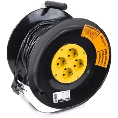 Удлинитель силовой PROconnect STANDARD (11-7605) 3x1.0кв.мм 4розет. 30м ПВС 10A катушка черный