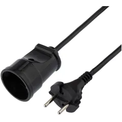 Удлинитель силовой PROconnect ПВС (11-7101) 2x0.75кв.мм 1розет. 10м ПВС 6A пласт.рамка черный