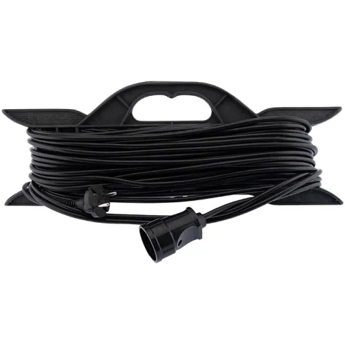 Удлинитель силовой PROconnect ПВС (11-7103) 2x0.75кв.мм 1розет. 30м ПВС 6A пласт.рамка черный