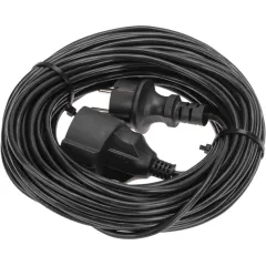 Удлинитель силовой PROconnect PROc-Uc (13-4910) 3x0.75кв.мм 1розет. 20м ПВС 6A без катушки черный