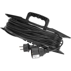 Удлинитель силовой PROconnect PROc-Uc (13-4915) 3x0.75кв.мм 1розет. 30м ПВС 6A пласт.рамка черный