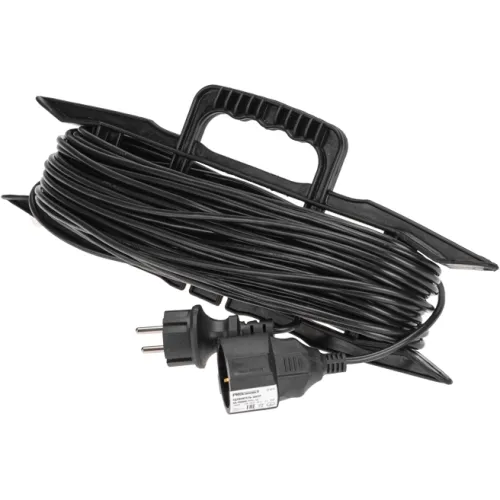 Удлинитель силовой PROconnect PROc-Uc (13-4915) 3x0.75кв.мм 1розет. 30м ПВС 6A пласт.рамка черный