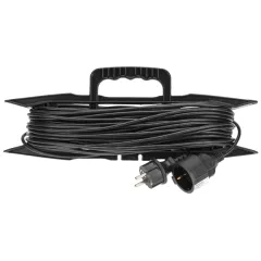 Удлинитель силовой PROconnect PROc-Uc (13-4915) 3x0.75кв.мм 1розет. 30м ПВС 6A пласт.рамка черный