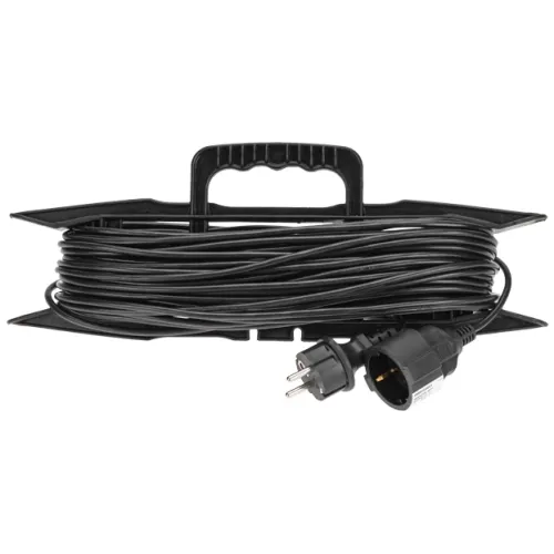 Удлинитель силовой PROconnect PROc-Uc (13-4915) 3x0.75кв.мм 1розет. 30м ПВС 6A пласт.рамка черный