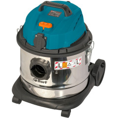 Строительный пылесос Bort BSS-1215 1200Вт (уборка: сухая/влажная) синий