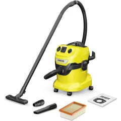 Строительный пылесос Karcher WD 4 P V-20/5/22 1000Вт (уборка: сухая/сбор воды/выдув) желтый