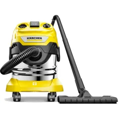 Строительный пылесос Karcher WD 4 P S V-20/5/22 1000Вт (уборка: сухая/сбор воды/выдув) желтый