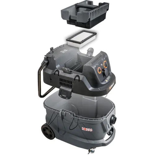 Строительный пылесос Bort BAX-600E 1600Вт (уборка: сухая/влажная) серый