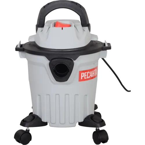 Строительный пылесос Ресанта ПС-1400-15 1400Вт (уборка: сухая/влажная) серый