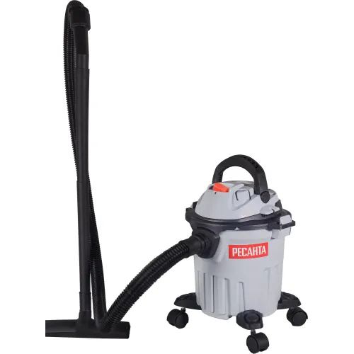 Строительный пылесос Ресанта ПС-1400-15 1400Вт (уборка: сухая/влажная) серый