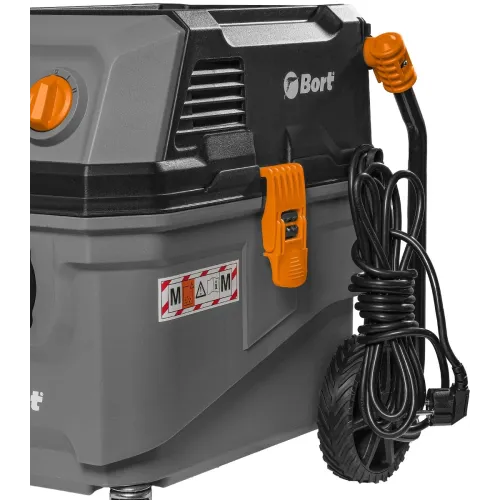 Строительный пылесос Bort BAX-700 1600Вт (уборка: сухая/влажная) серый