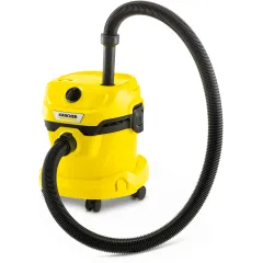 Строительный пылесос Karcher WD 2 Plus V-12/6/18/C Home 1000Вт (уборка: сухая/сбор воды) желтый