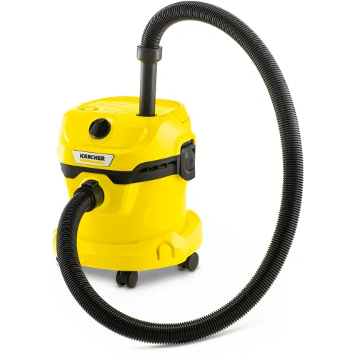 Строительный пылесос Karcher WD 2 Plus V-12/6/18/C Home 1000Вт (уборка: сухая/сбор воды) желтый