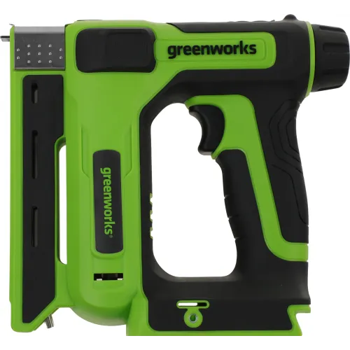 Степлер ручной Greenworks G24CS10 скобы 4/55/90/18GA
