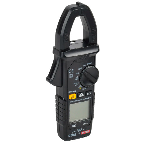 Клещи токоизмерительные IEK ARMA2L 5 CM1D цифр. измер.ток:переменный/постоянный черный (A2L5-CM14-01)