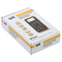 Мультиметр IEK Professional MY64 цифровой желтый/черный (TMD-5S-064)