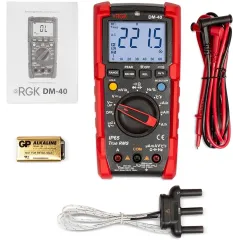 Мультиметр RGK DM-40 цифровой красный/черный (776431)