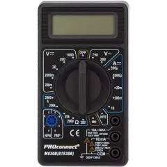 Мультиметр PROconnect M830B DT830B цифровой черный (13-3011)
