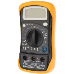 Мультиметр PROconnect MAS838L DT858L цифровой черный/желтый (13-3022)