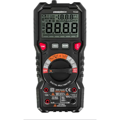 Мультиметр Ermenrich Zing TC24 цифровой черный (82986)