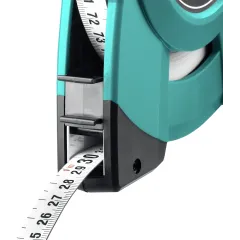 Лента мерная геодезическая Kraftool 34185-100 дл.полотна 100м изм.шкала в см зацеп простой зеленый