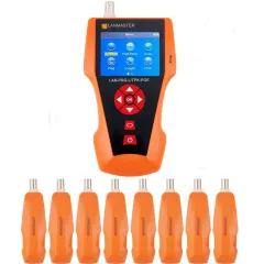 Тестер кабельный Lanmaster LAN-PRO-L/TPK-POE оранжевый/черный