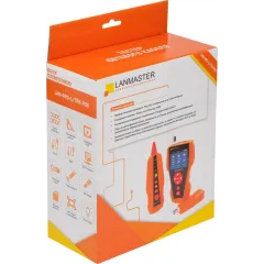 Тестер кабельный Lanmaster LAN-PRO-L/TPK-POE оранжевый/черный