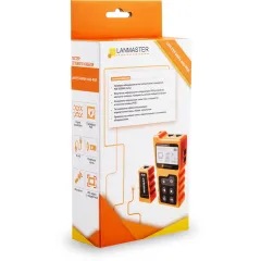 Тестер кабельный Lanmaster LAN-TST-WRM-400-POE оранжевый/черный