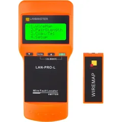Тестер кабельный Lanmaster LAN-PRO-L оранжевый/черный