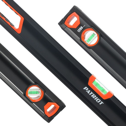 Уровень Patriot Platinum LCP-800L пузырьковый 3глаз. магнит. черный/оранжевый (350005513)