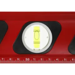 Уровень RGK U7060 пузырьковый 3глаз. магнит. красный