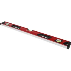 Уровень RGK U7080 пузырьковый 3глаз. магнит. красный