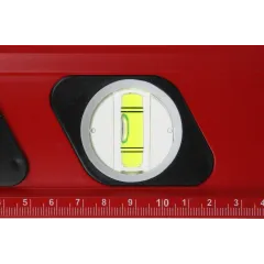 Уровень RGK U7080 пузырьковый 3глаз. магнит. красный